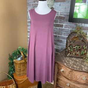 Super Soft Sleeveless Zenana Purple M Dress